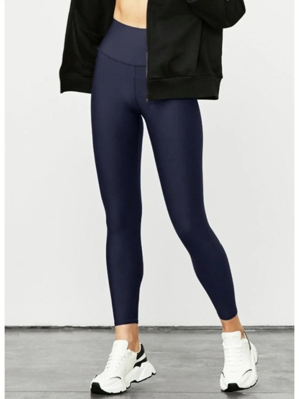 Alo 7/8 High-Waist Airlift Leggings Navy Hi-Rise Waisted Tights Skinny Pants S